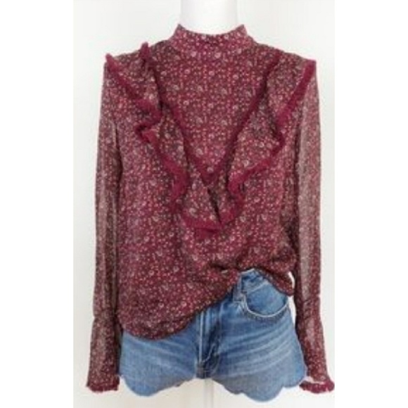 Blush Noir Tops - 🌿Nordstrom- Blush Noir | Ruffle Bell Sleeve